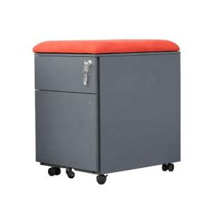 File Storage 2 Drawer Full Steel  Metal Mobile Pedestal