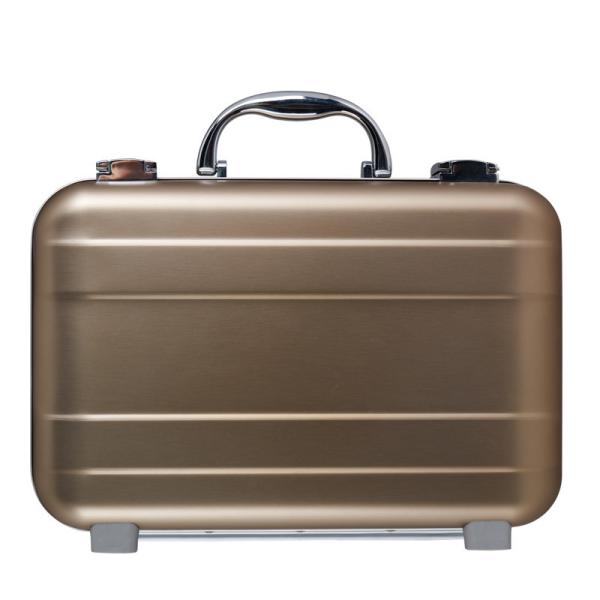 Quality Rose Golden Aluminium Attache Case , Portable Small Aluminum Briefcase for sale