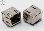 Single Port SMT RJ45 Modular Jack Connector With LED