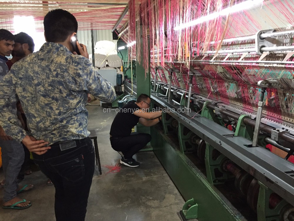 High Production Monofilament Shade Net Warp Knitting Machine for 12000 KG HDPE Shading Net Manufacturing