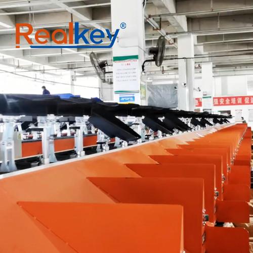 Quality Automatic Parcel Sorter Package Sorting System With Heavy Duty Tray Safety Design for sale