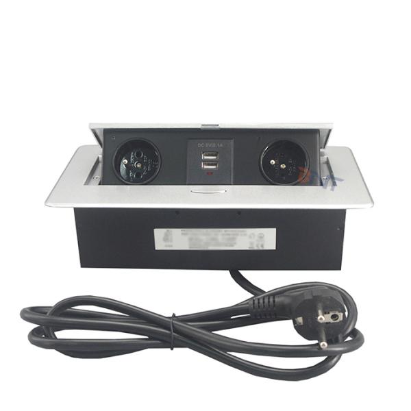 Meeting Room Desktop Pop Up Socket 3MM Square Corner Office AC Outlets