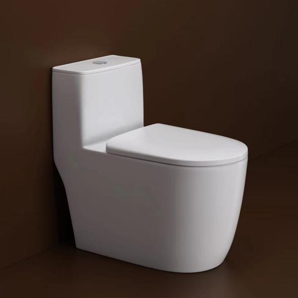 Quality One Piece Dual Flush Toilet with Siphonic Flush Thin Rim One Piece Toilet for Top Mount or Under mount Installation for sale