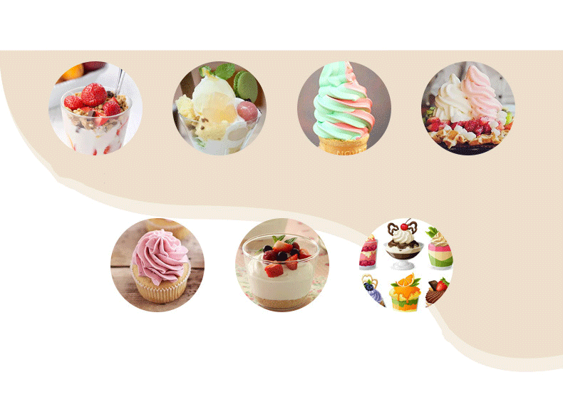 3 Flavors Automatic Soft Ice Cream Machine with Electric Power and Refrigerating System