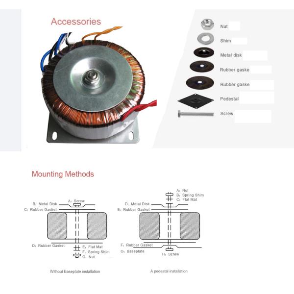 150VA Inverter/Converter Toroidal Tansformer Double 110VAC To 12VAC/24VAC