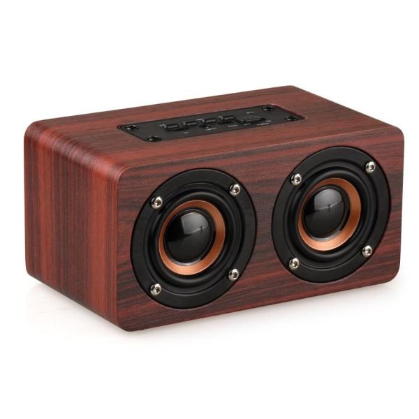 Quality Retro Wood Bluetooth Speaker Wireless Speaker Support AUX TF Card for Smartphone for sale