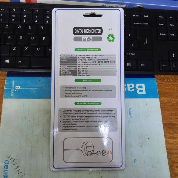 Round Dial Digital Coffee Milk Thermometer Instant Read High Accuracy For Food Processing