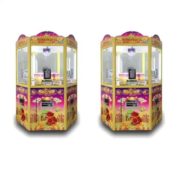 Quality 6 Player Mini Coin Pusher Arcade Game Machine Wheel Fortune Bonus for sale