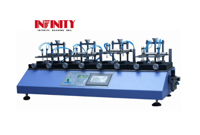 Pneumatic key life test machine 4 stations Button Durability Keystroke Tester Air Cylinder Stroke Pneumatic IEC60068-2-68
