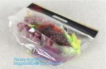 Custom colorful printed slider ldpe k bag, stand up slider zipper export pe