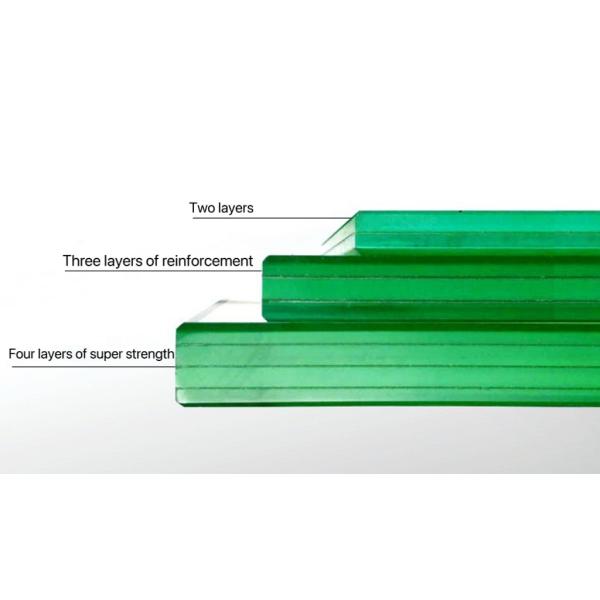 12mm 8x4 Curved Clear Plexiglass Sheets float Glass For Door Window