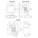 Small Force Transducer 20N Miniature Compression And Tension Force Sensor 20N