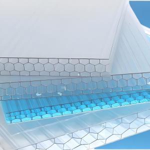 Buy cheap 2.1m*5.8m Size 10mm Honeycomb Polycarbonate Sheet Superior Light Diffusion And Thermal Insulation For Construction product