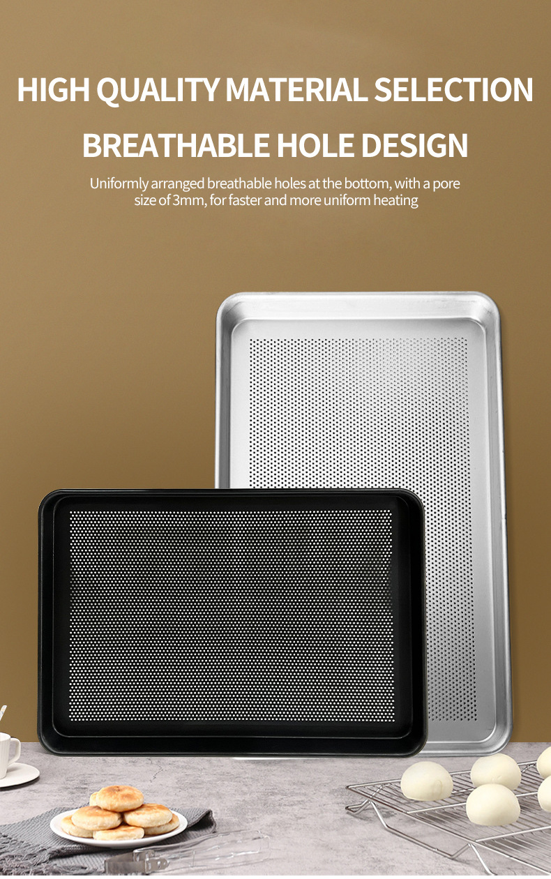 Customized Multi-Purpose Bakeware for Baking and Roasting Bakery Tray Pan Plate