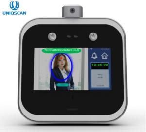 China Multi Function Facial Recognition Access Control Attendance Machine Temp Measuring on sale