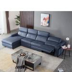 BN Leather Functional Sofa Italian Minimalist Sofa with Multi-Function Features