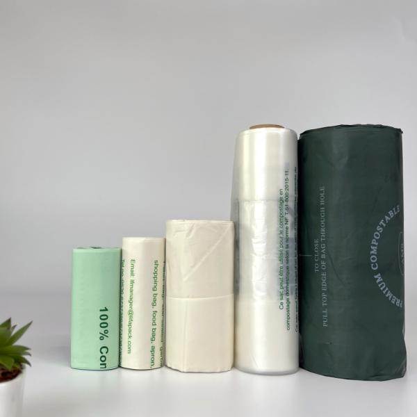 Biodegradable T Shirt Bag On Roll Made Of PBAT Material For Eco Friendly Packaging