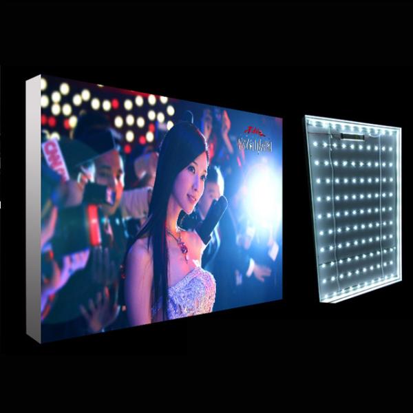 Quality Aluminum SEG Backlit Fabric Lightbox Single Side Silicone Edge  For Store Display for sale