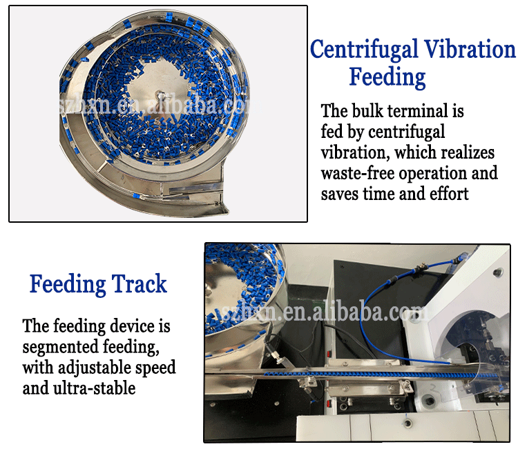 160KG Capacity Plug Punching Terminal Machine with Insulated Tube Terminal Crimping