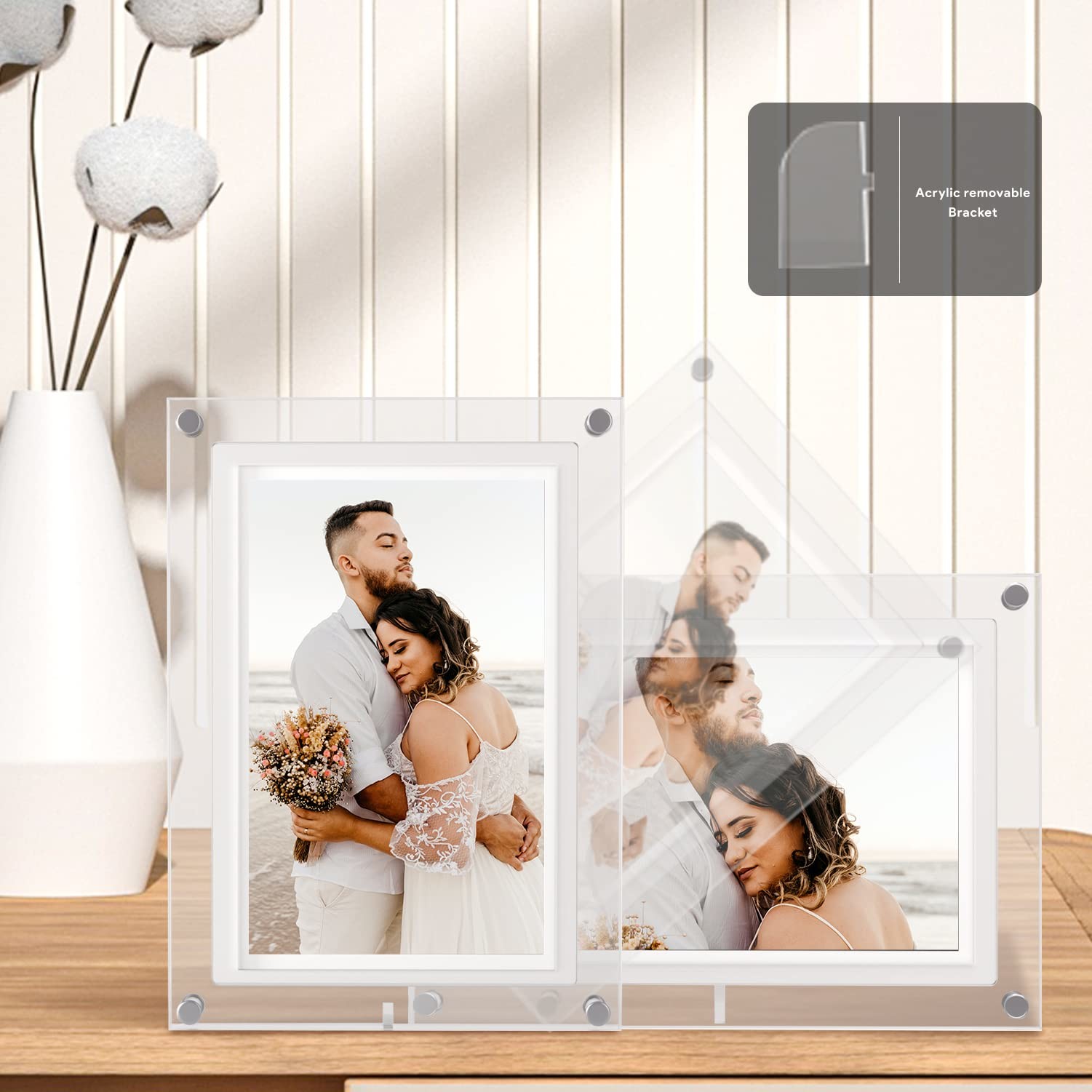 10inch Acrylic Bulk Digital Photo Frame with RM/RMVB/AVI/MPG/MPEG/FLV/VOB/MP4/MKV Support