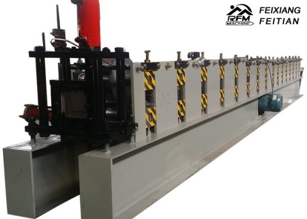 Quality Rectangle Shape Rain Gutter Making Machine , Steel Gutter Roll Forming Machine for sale