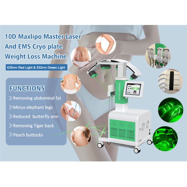 Ems Cooling Plate Laser Weight Loss Machine Maxlipo Master 10d