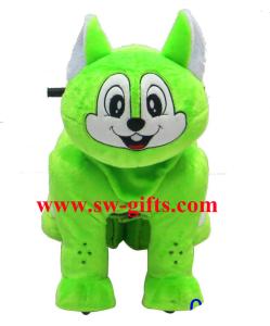 China Indoor Amusement Fun Park Animal Motorized Plush Kids Toy Zippy Rides on sale