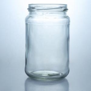 Buy cheap Metal Lid Honey Jam Round Food Grade Glass Jar with Custom Straight Edge Clear Glass product