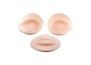China Silicone Removable Permanent Makeup Practice Skin For Mannequin Head on sale
