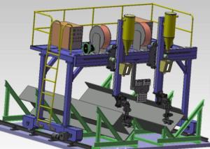 T  beam welding line machine Automatic Submerged Arc Welding Machine