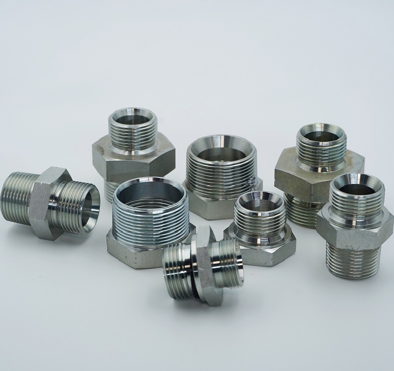 China High Quality Stainless Steel Screw Type Hose Coupling Fittings Hydraulic Hose Adapters Excavator Fittings