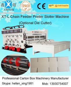 China Semi Automatic Flexo Printing Slotting Machine Cardboard Die Cutting Machine  on sale