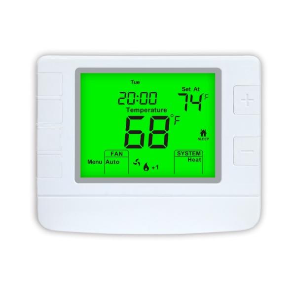 Quality Riseem Non-programmable Heat Pump Thermostat With Flame Retardance ABS for sale