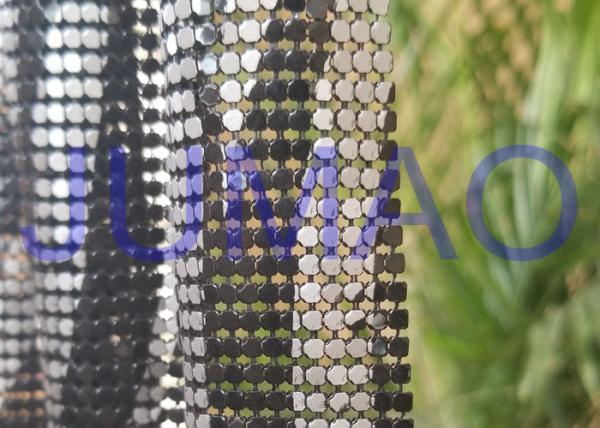 Quality Various Color Metal Mesh Cloth Aluminum Alloy 4 Sequins With Images On Surface for sale