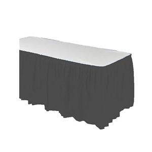 Water Resistant Disposable Plastic Table Skirts For Covering Unsightly Table Legs