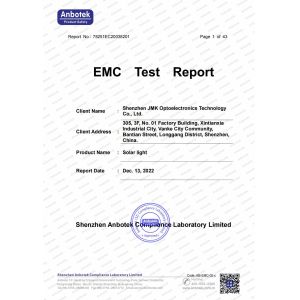 Shenzhen JMK Optoelectronics Technology Co., Ltd. Certifications