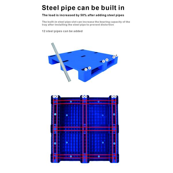 PP/PE Material Single Faced Mesh Plastic Pallet for Warehouse and Supermarket Storage