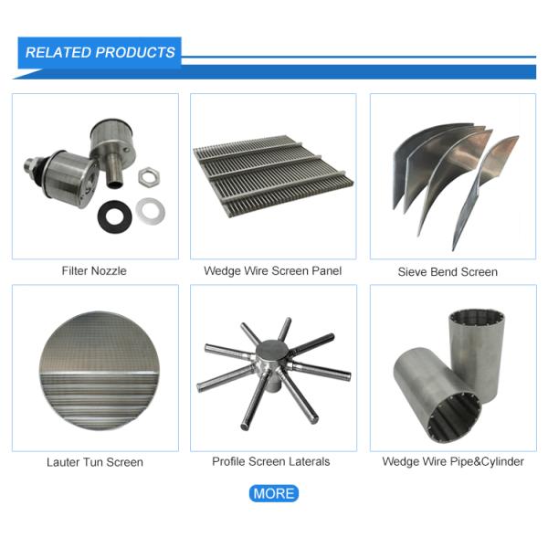 Static Stainless Steel Wedge Wire Screen Parabolic filter Sieve Bend Screen