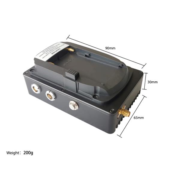 Removeable Battery COFDM Wireless Video Transmitter for Emergency AES 128 bits Encryption Low Latency COFDM Modulation