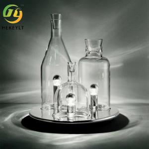 China Modern Nordic LED Table Lamp Living Room Bar Creative Glass Bottle Decoration Lamp on sale