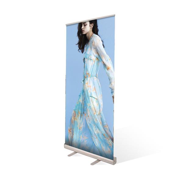 Quality Custom Retractable Banner Stands Side Cap Broad Base Easy Packing Carrying for sale