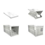 Comfortable PVC Sliding Window Accessories For Folding Expandable Container