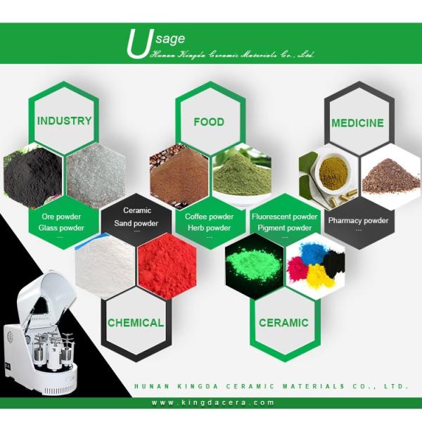 Zirconia Jar for Lab Ball Mill Nano Powder Grinding Output Size mesh 125000mesh Design