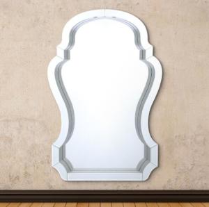 China Compact Beveled Glass Framed Mirrors / Decorative Mirror Glass High Hardness on sale