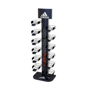 Buy cheap Splendid Clothing Display Racks Free Standing Shoes Display Stand Steel With Baskets product