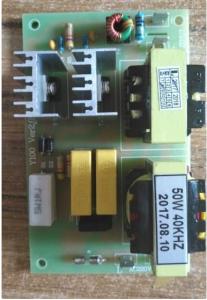 China 50W Ultrasonic Pulse Generator 40K Green Color Driving Cleaning Transducer on sale