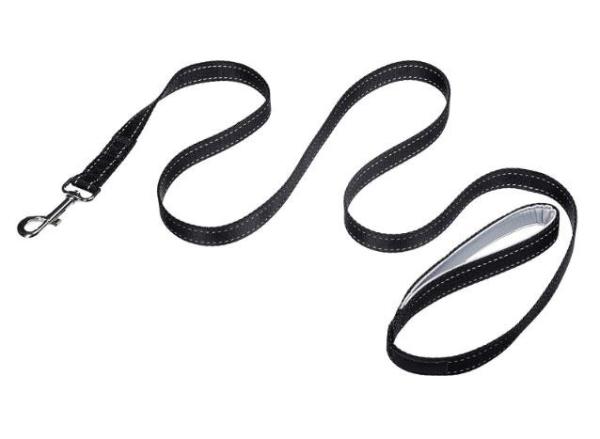 Quality Double Handle Padded Nylon Dog Leash Reflective Pet Leads For Professional Training for sale