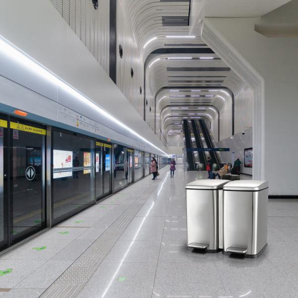 Quality Anti Rust 386mm Height Foot Pedal Trash Can for sale