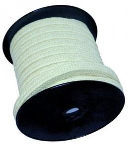 China Wear Resistant White Dry PTFE Reinforced Gland Braided Packing for Pump on sale