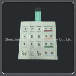Buy cheap Laser Engraved Metal Numeric Keypad Watertight With Ultra Thin Membrane product